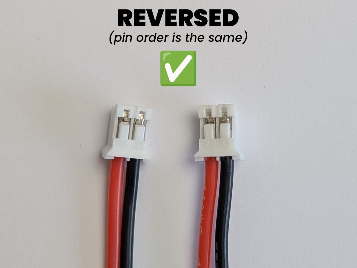 Cable reversed